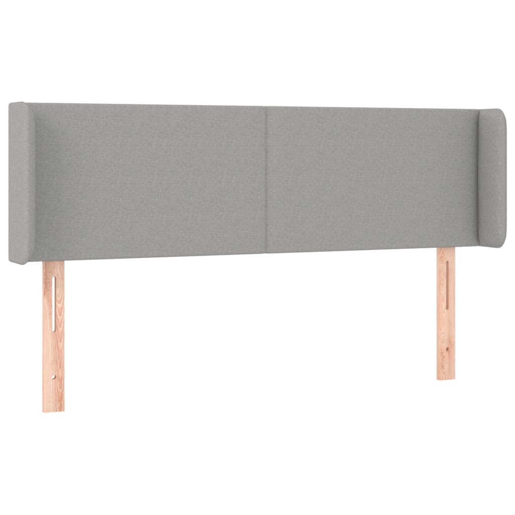 LED uzglavlje svjetlosivo 147x16x78/88 cm od tkanine
