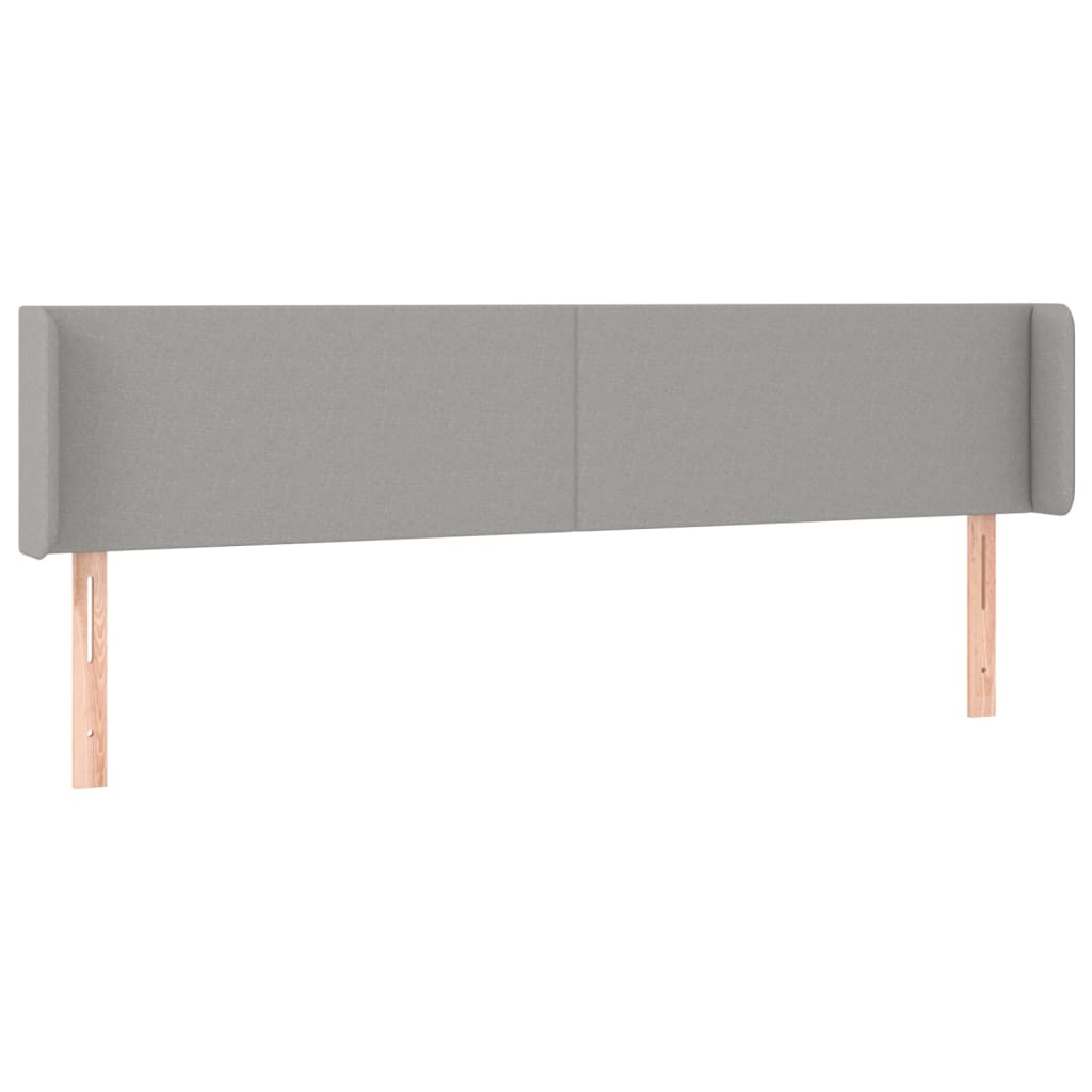 LED uzglavlje svjetlosivo 163x16x78/88 cm od tkanine