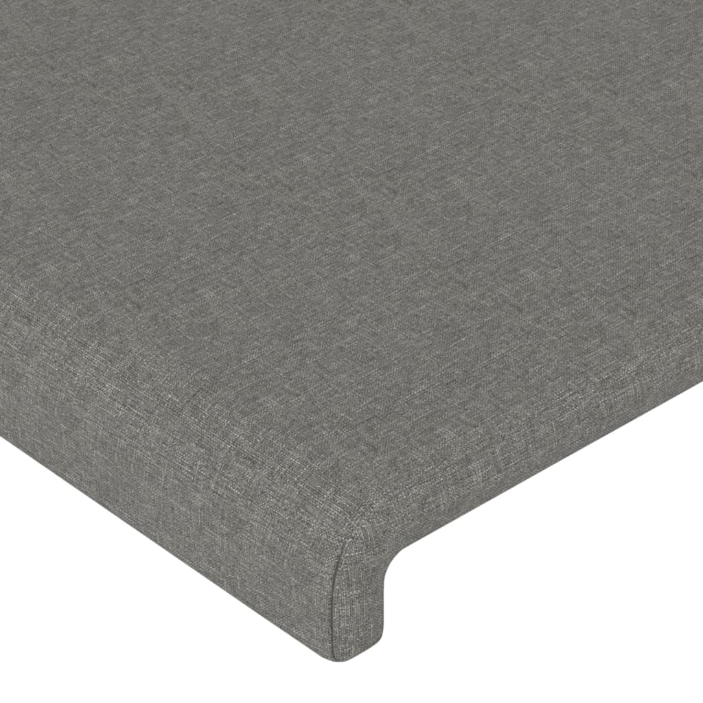 LED uzglavlje tamnosivo 183x16x78/88 cm od tkanine