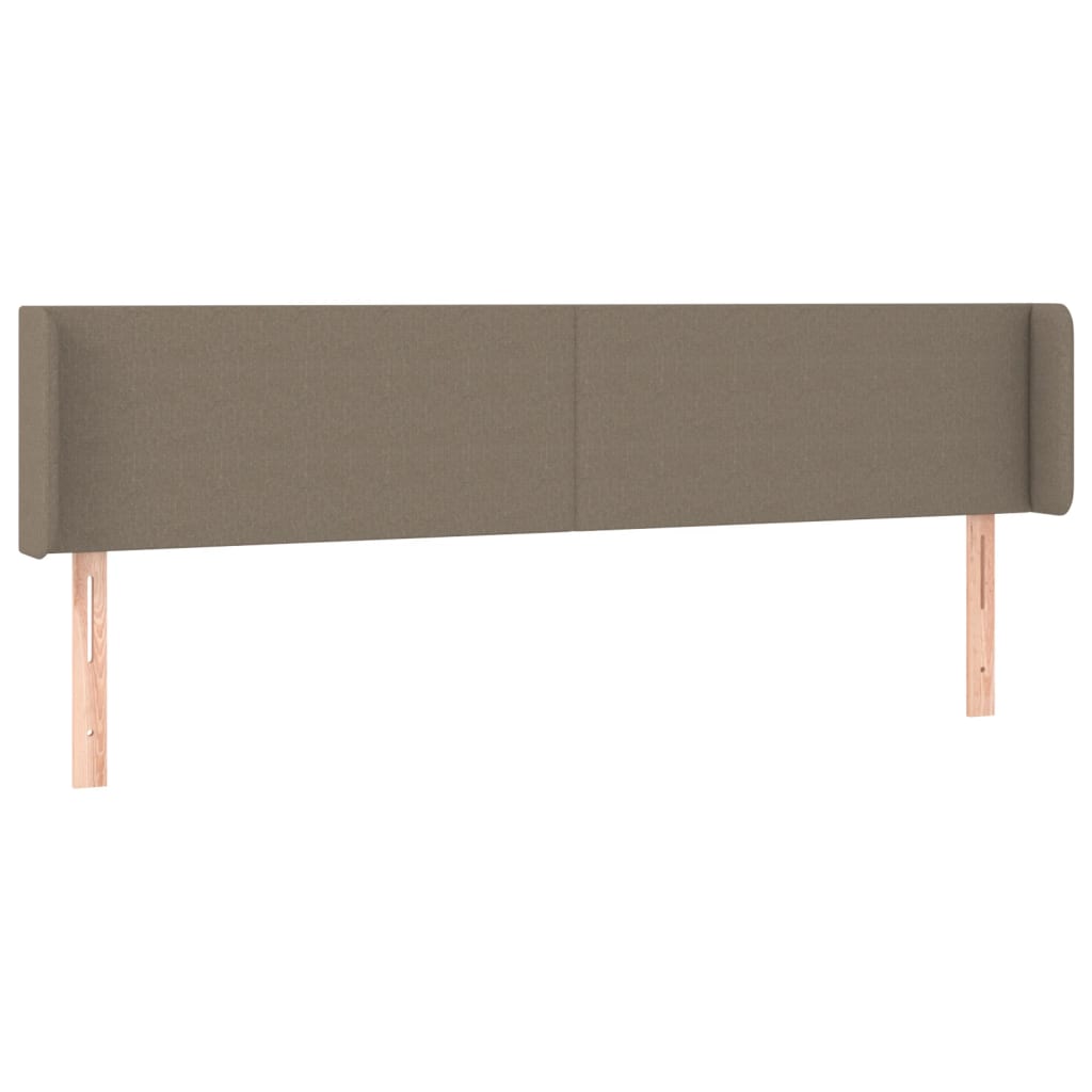 LED uzglavlje smeđesivo 183x16x78/88 cm od tkanine