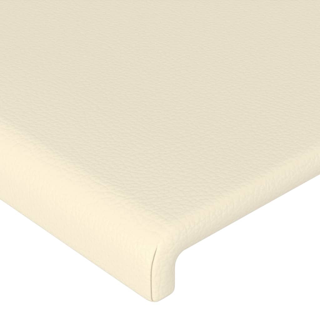 LED uzglavlje krem 83x16x78/88 cm od umjetne kože