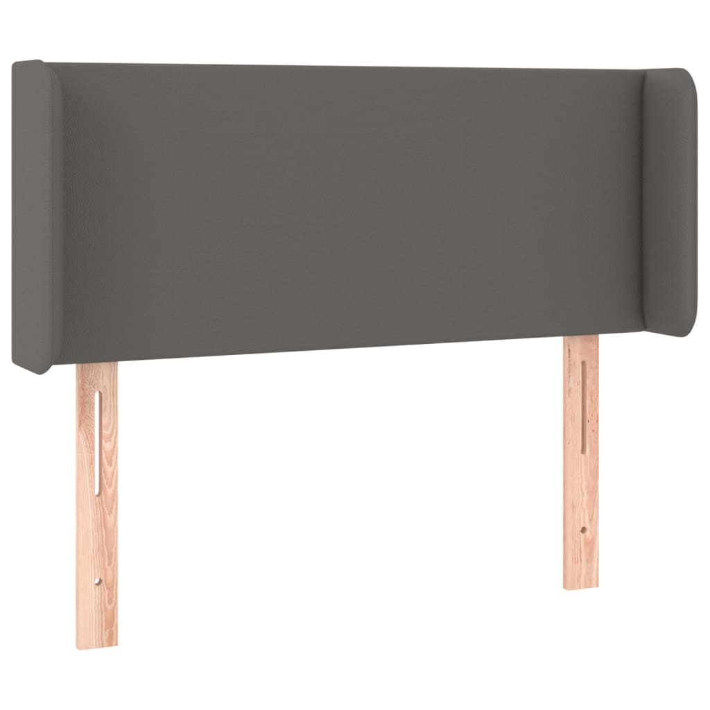 LED uzglavlje sivo 83x16x78/88 cm od umjetne kože