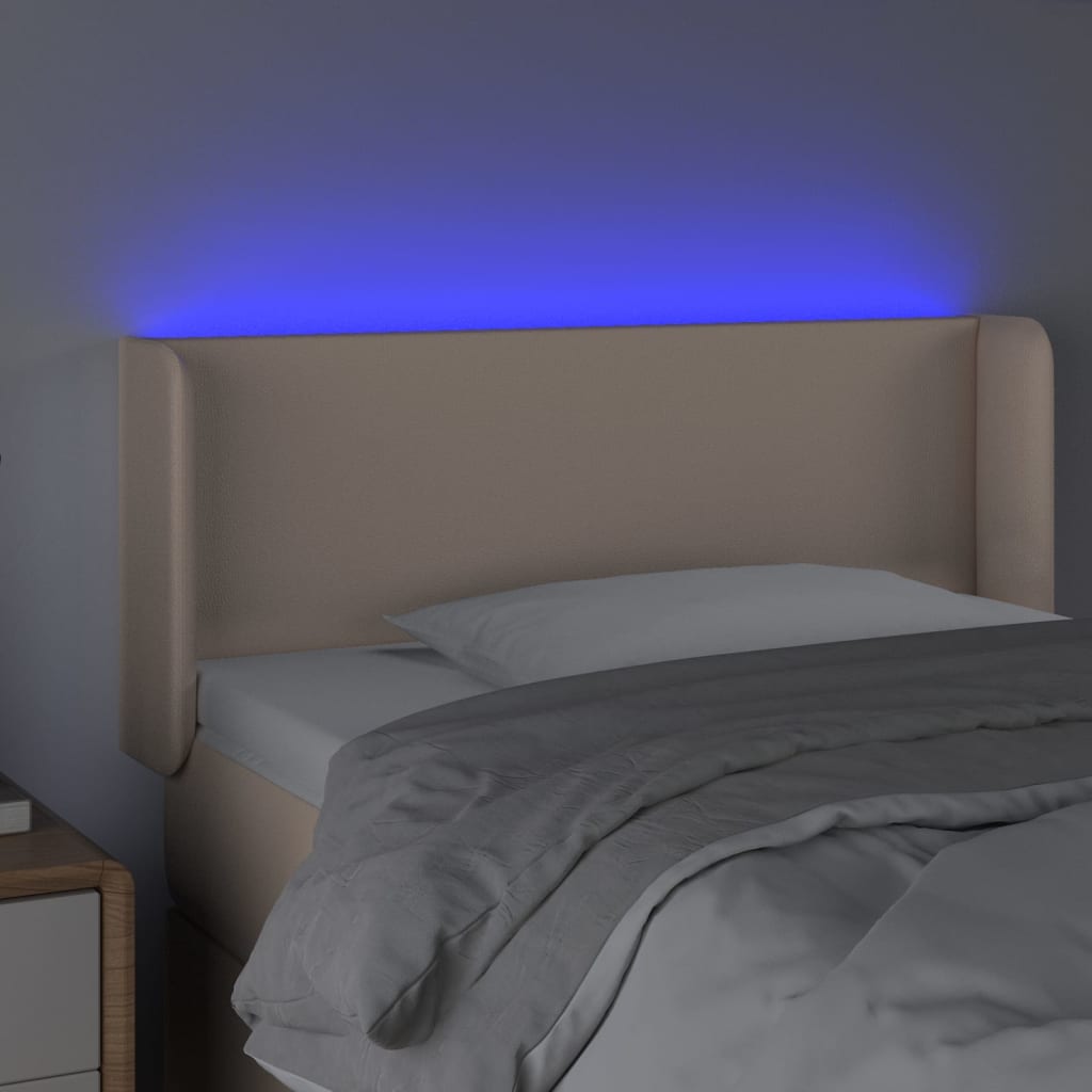 LED uzglavlje cappuccina 103x16x78/88 cm od umjetne kože