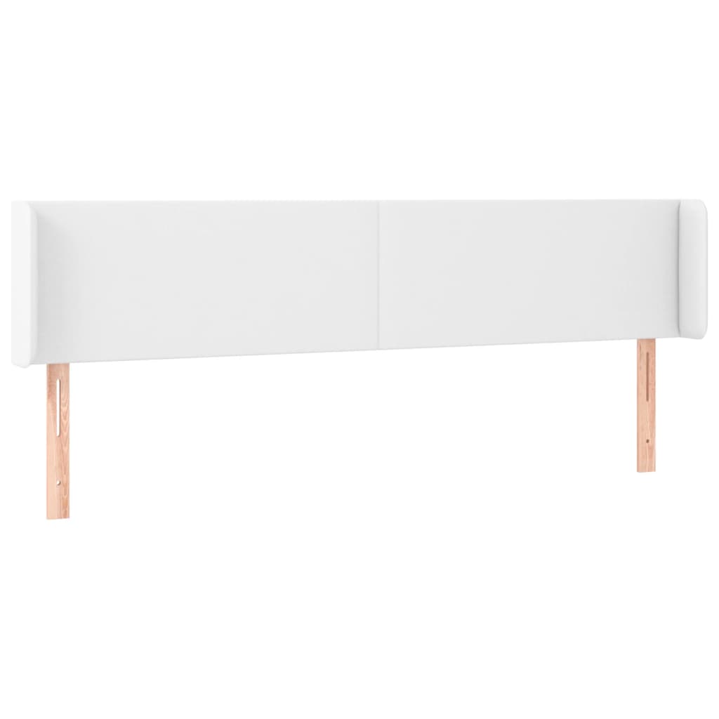 LED uzglavlje bijelo 183x16x78/88 cm od umjetne kože