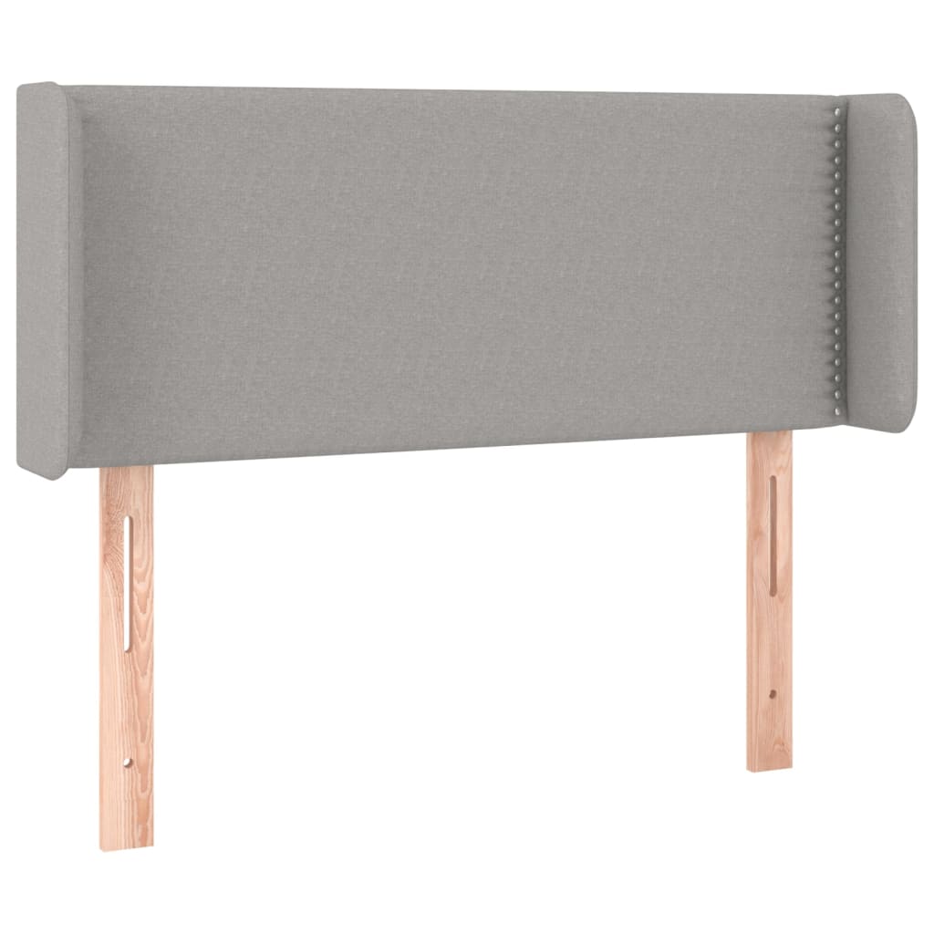 LED uzglavlje svjetlosivo 93x16x78/88 cm od tkanine