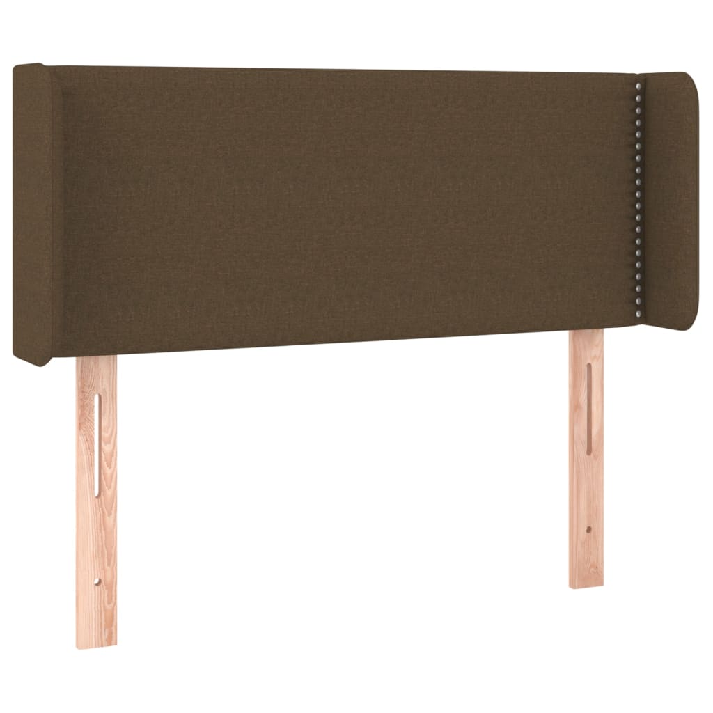 LED Uzglavlje tamnosmeđe 103x16x78/88 cm od tkanine