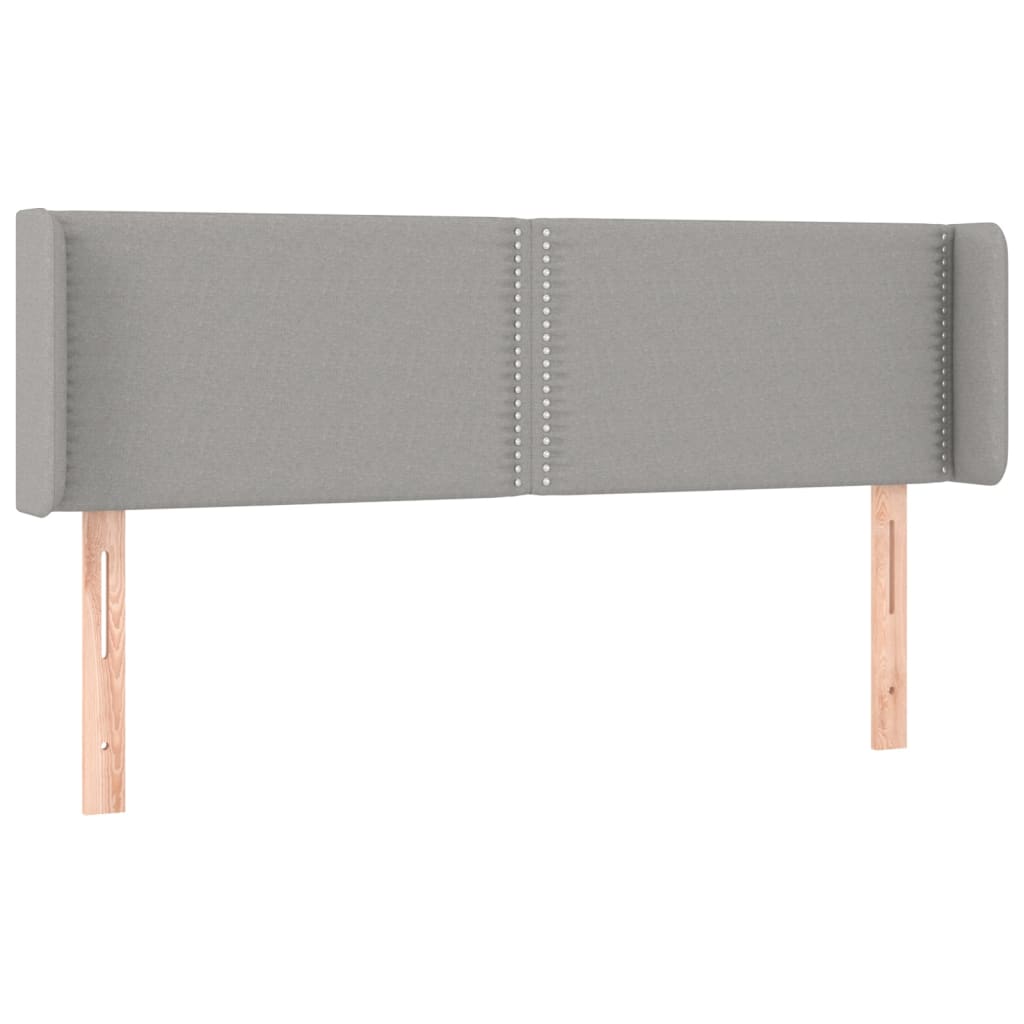 LED uzglavlje svjetlosivo 147x16x78/88 cm od tkanine