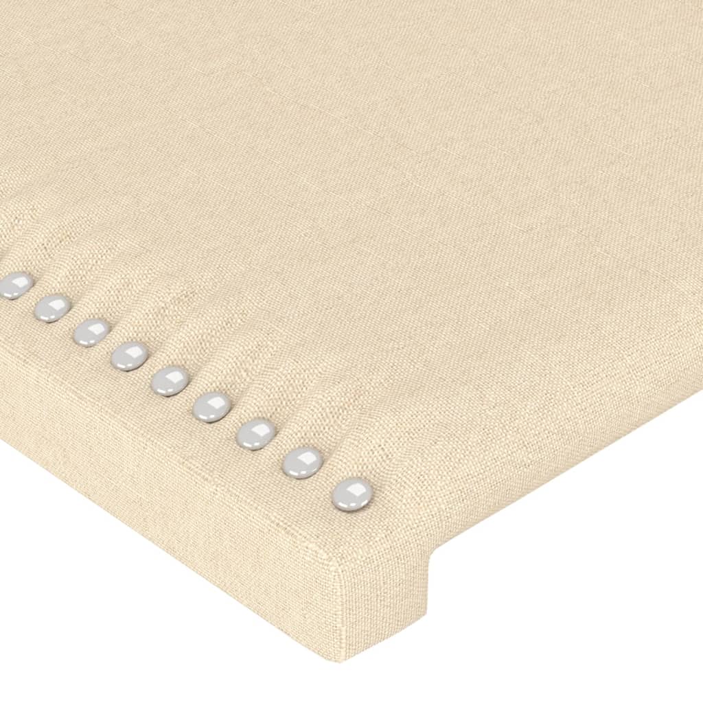 LED uzglavlje krem 147x16x78/88 cm od tkanine