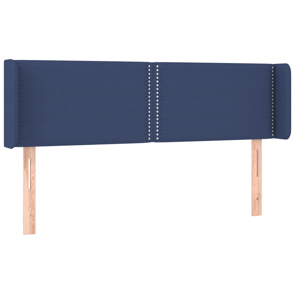 LED uzglavlje plavo 147x16x78/88 cm od tkanine