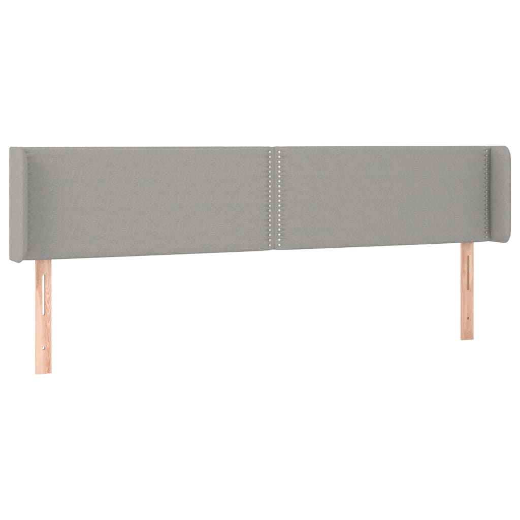 LED uzglavlje svjetlosivo 183x16x78/88 cm od tkanine