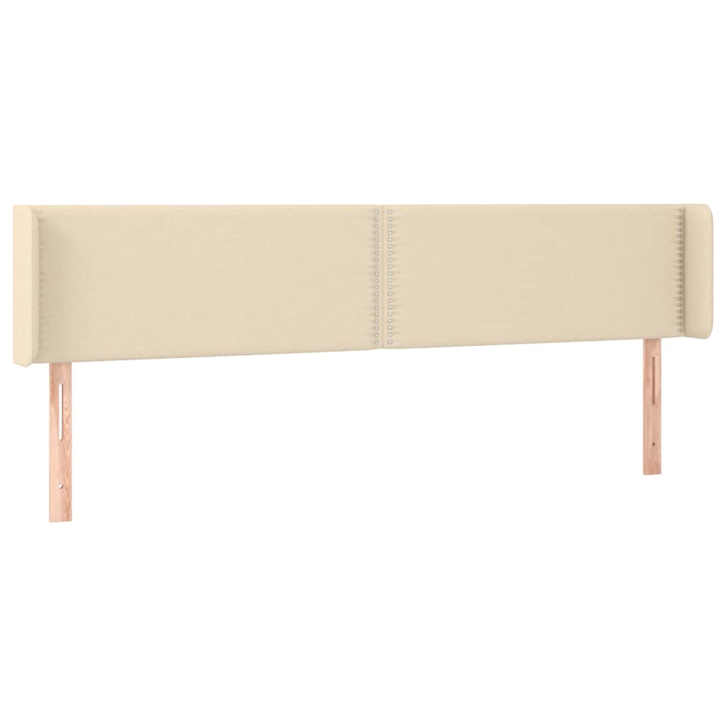 LED uzglavlje krem 203x16x78/88 cm od tkanine