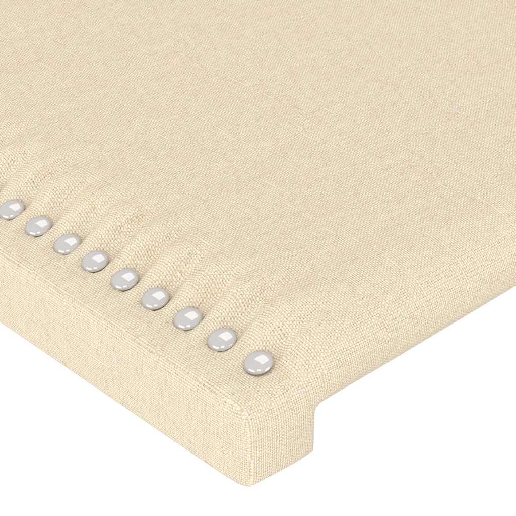 LED uzglavlje krem 203x16x78/88 cm od tkanine