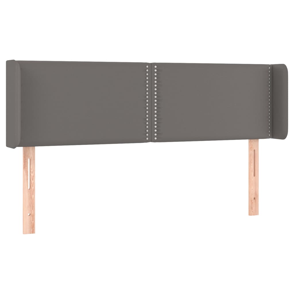 LED uzglavlje sivo 147x16x78/88 cm od umjetne kože