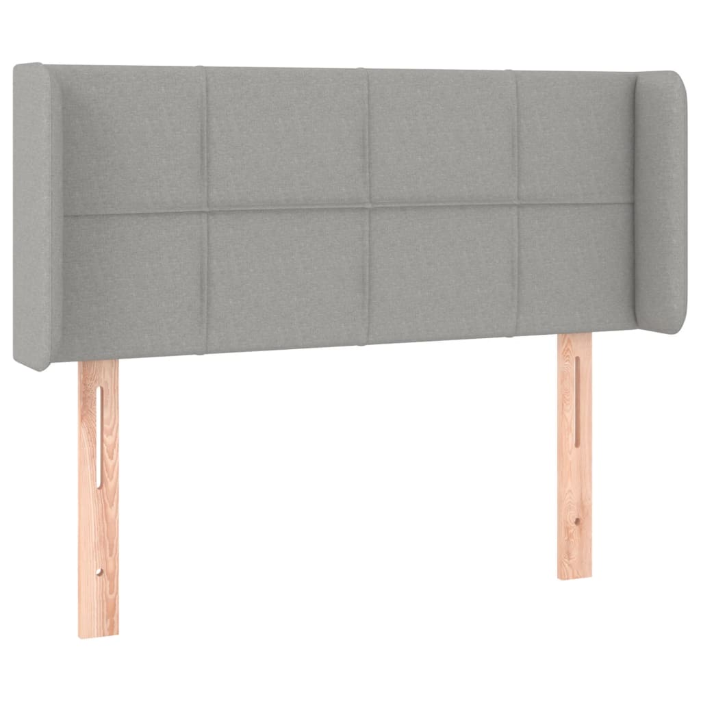 LED uzglavlje svjetlosivo 83x16x78/88 cm od tkanine
