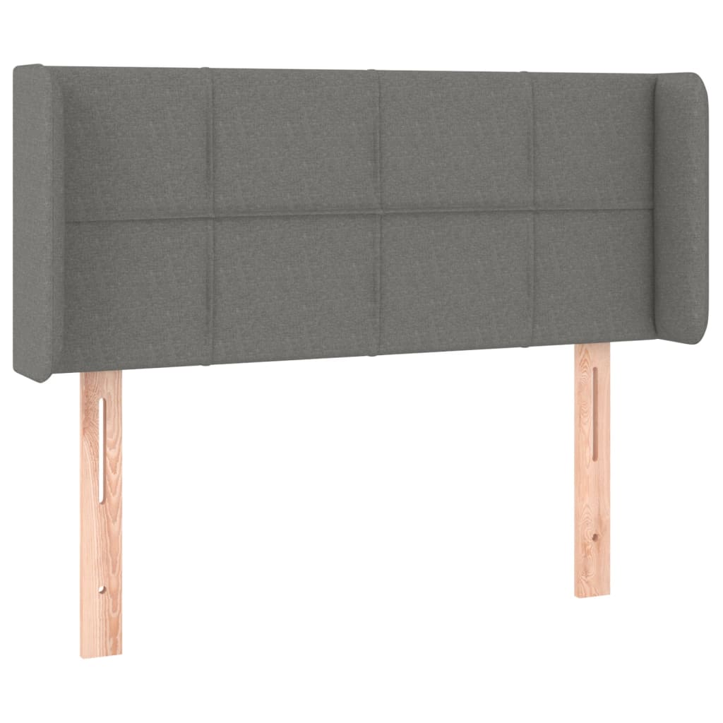 LED uzglavlje tamnosivo 103x16x78/88 cm od tkanine