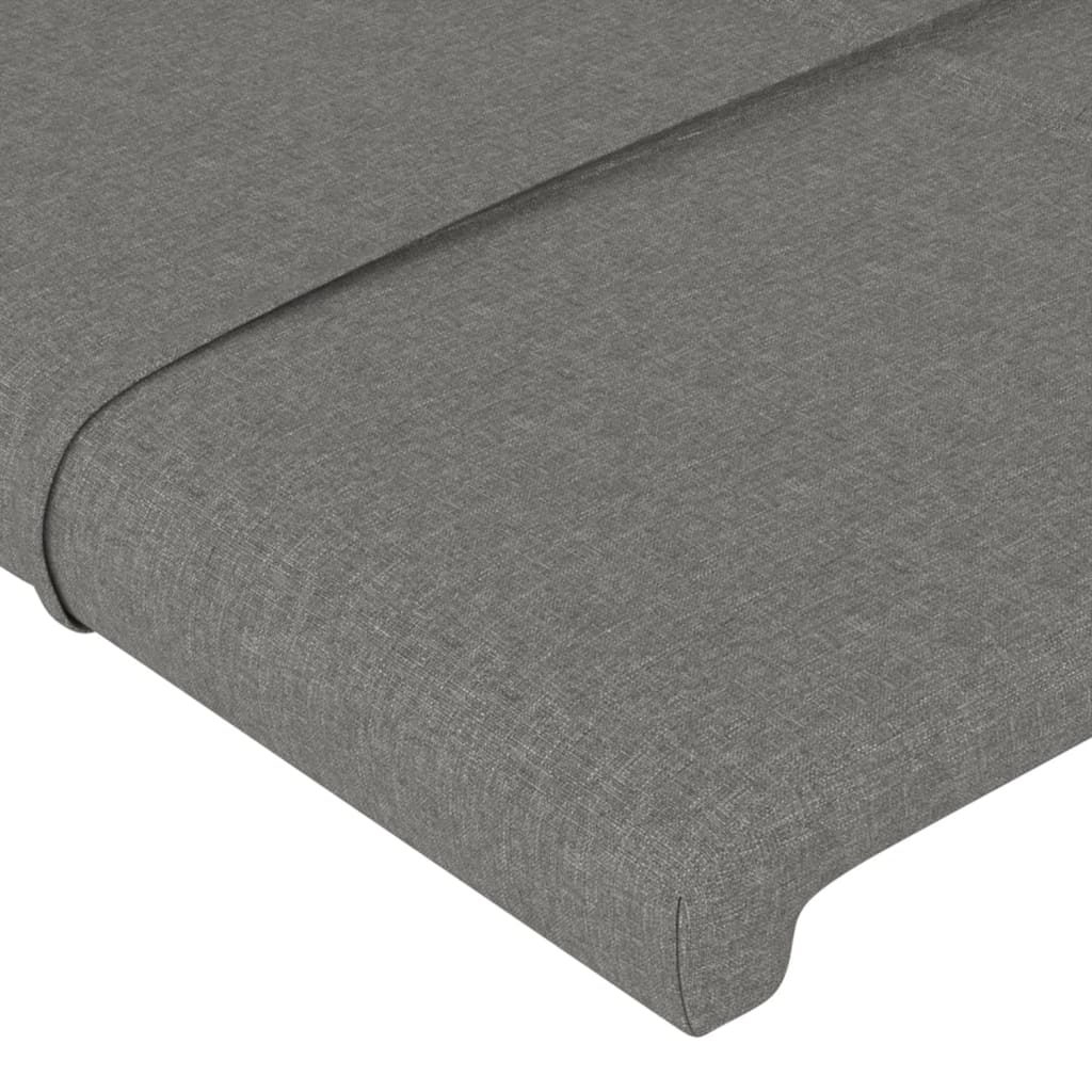 LED uzglavlje tamnosivo 103x16x78/88 cm od tkanine