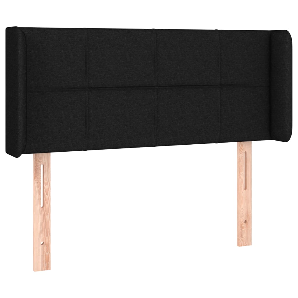 LED uzglavlje crno 103x16x78/88 cm od tkanine