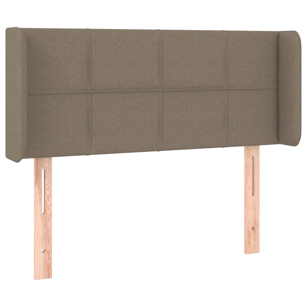 LED uzglavlje smeđesivo 103x16x78/88 cm od tkanine