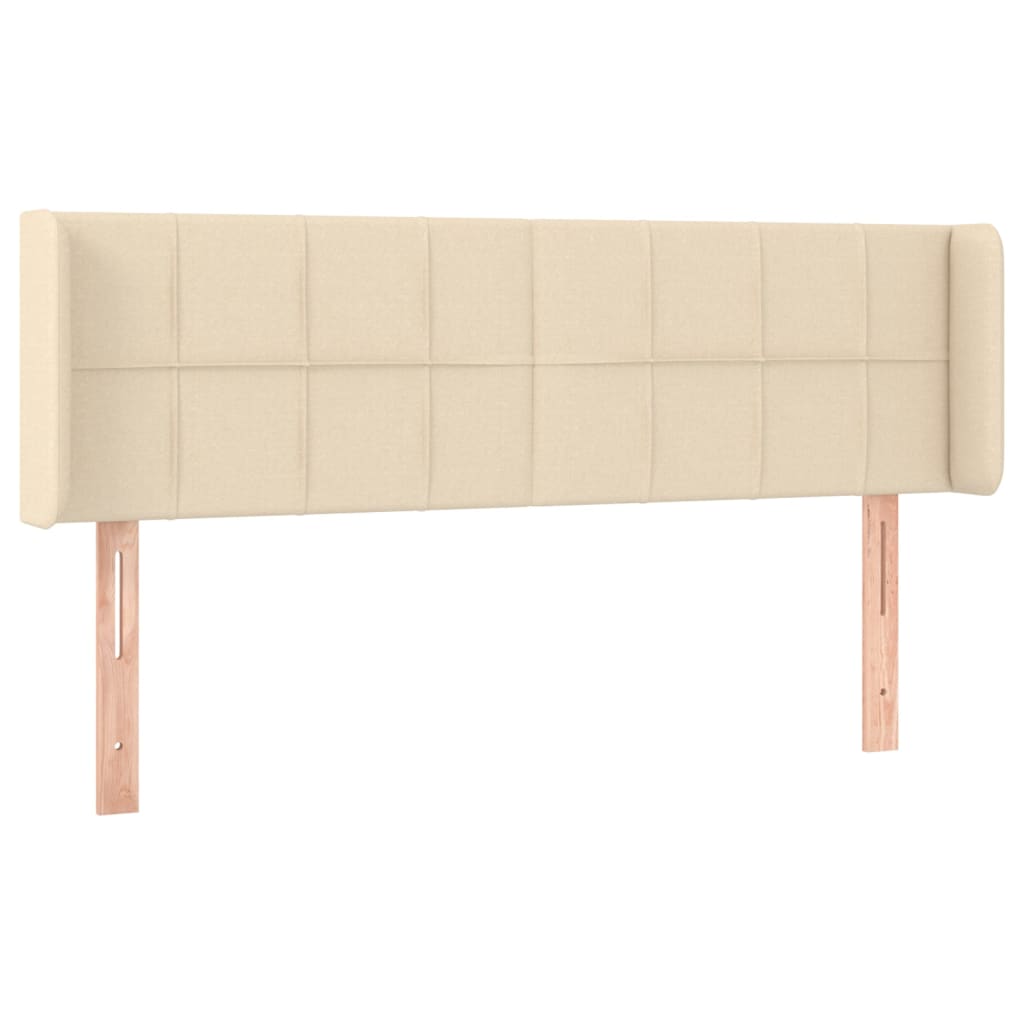 LED uzglavlje krem 147x16x78/88 cm od tkanine