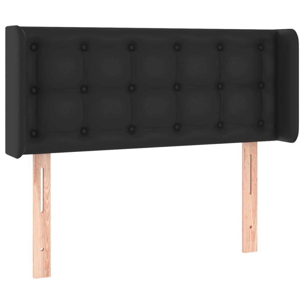 LED uzglavlje crno 103x16x78/88 cm od umjetne kože
