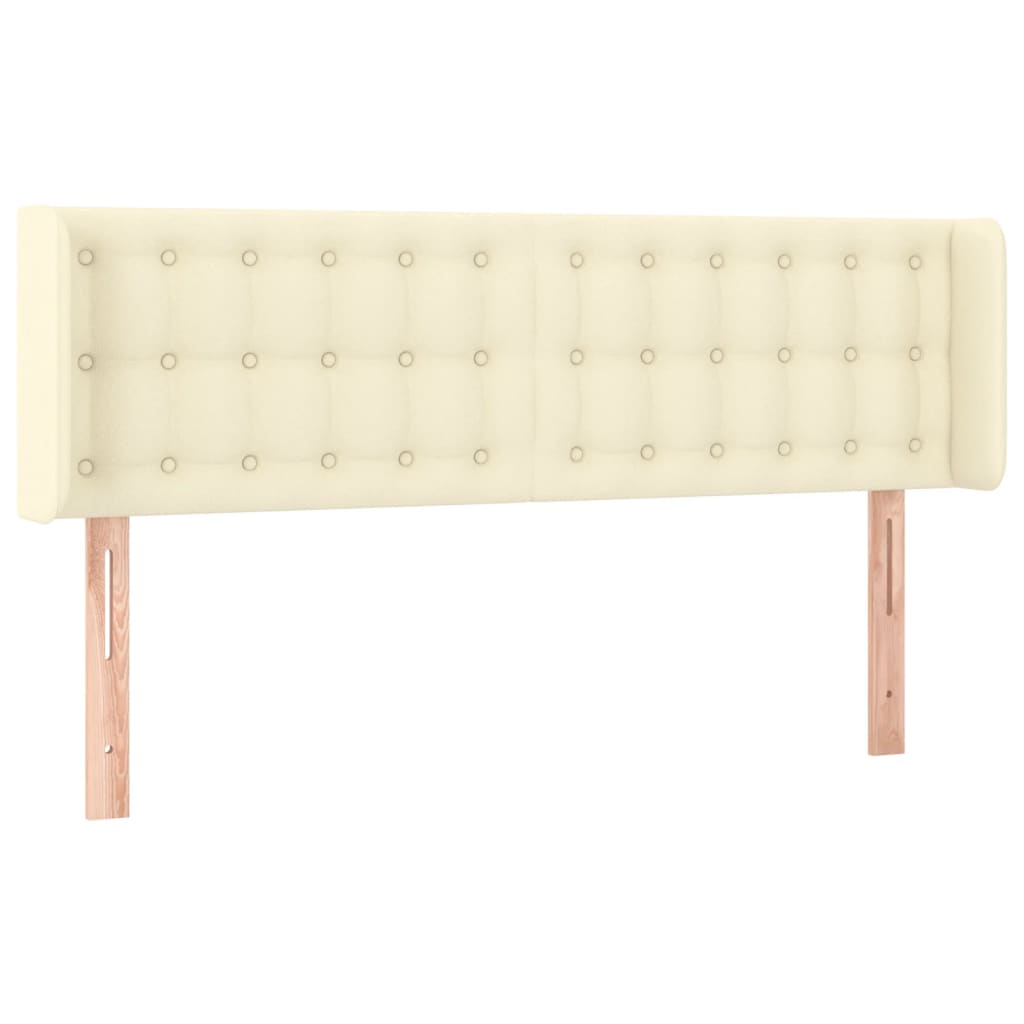 LED uzglavlje krem 147x16x78/88 cm od umjetne kože