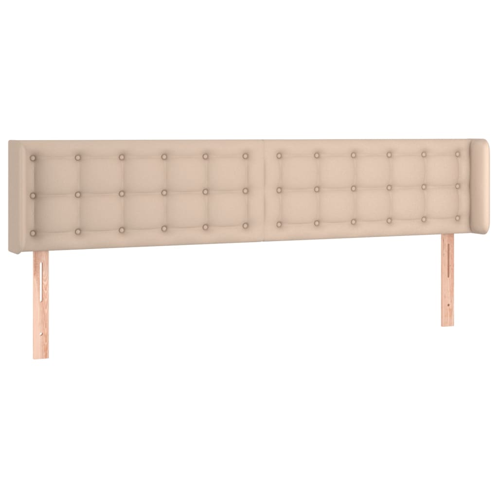 LED uzglavlje boja cappuccina 183x16x78/88 cm od umjetne kože