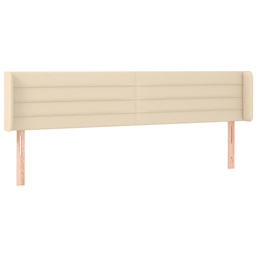 LED uzglavlje krem 163x16x78/88 cm od tkanine