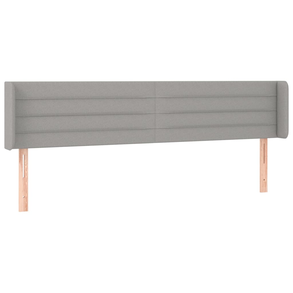 LED uzglavlje svjetlosivo 183x16x78/88 cm od tkanine
