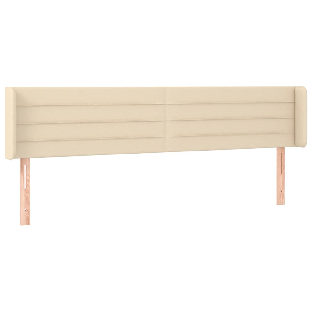 LED uzglavlje krem 203x16x78/88 cm od tkanine