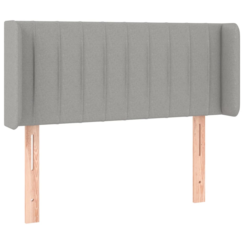 LED uzglavlje svjetlosivo 83x16x78/88 cm od tkanine