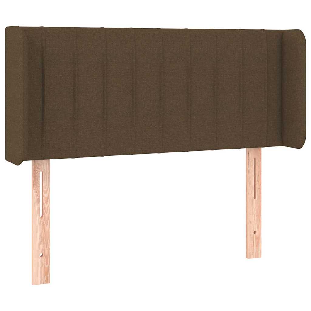 LED uzglavlje tamnosmeđe 93x16x78/88 cm od tkanine