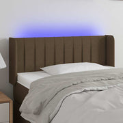 LED uzglavlje tamnosmeđe 93x16x78/88 cm od tkanine