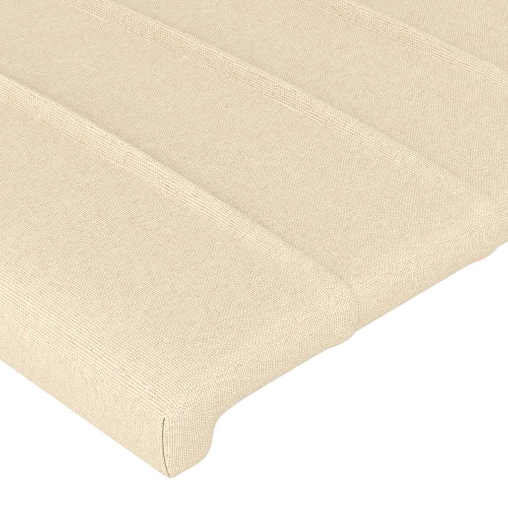 LED uzglavlje krem 93x16x78/88 cm od tkanine