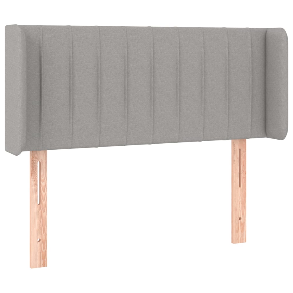 LED uzglavlje svjetlosivo 103x16x78/88 cm od tkanine