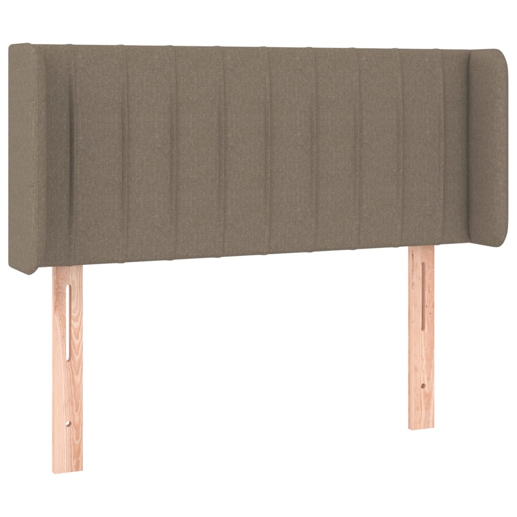 LED uzglavlje smeđesivo 103x16x78/88 cm od tkanine