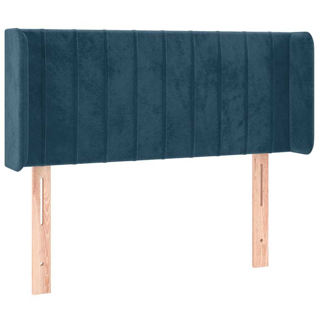 LED uzglavlje tamnoplavo 93x16x78/88 cm baršunasto