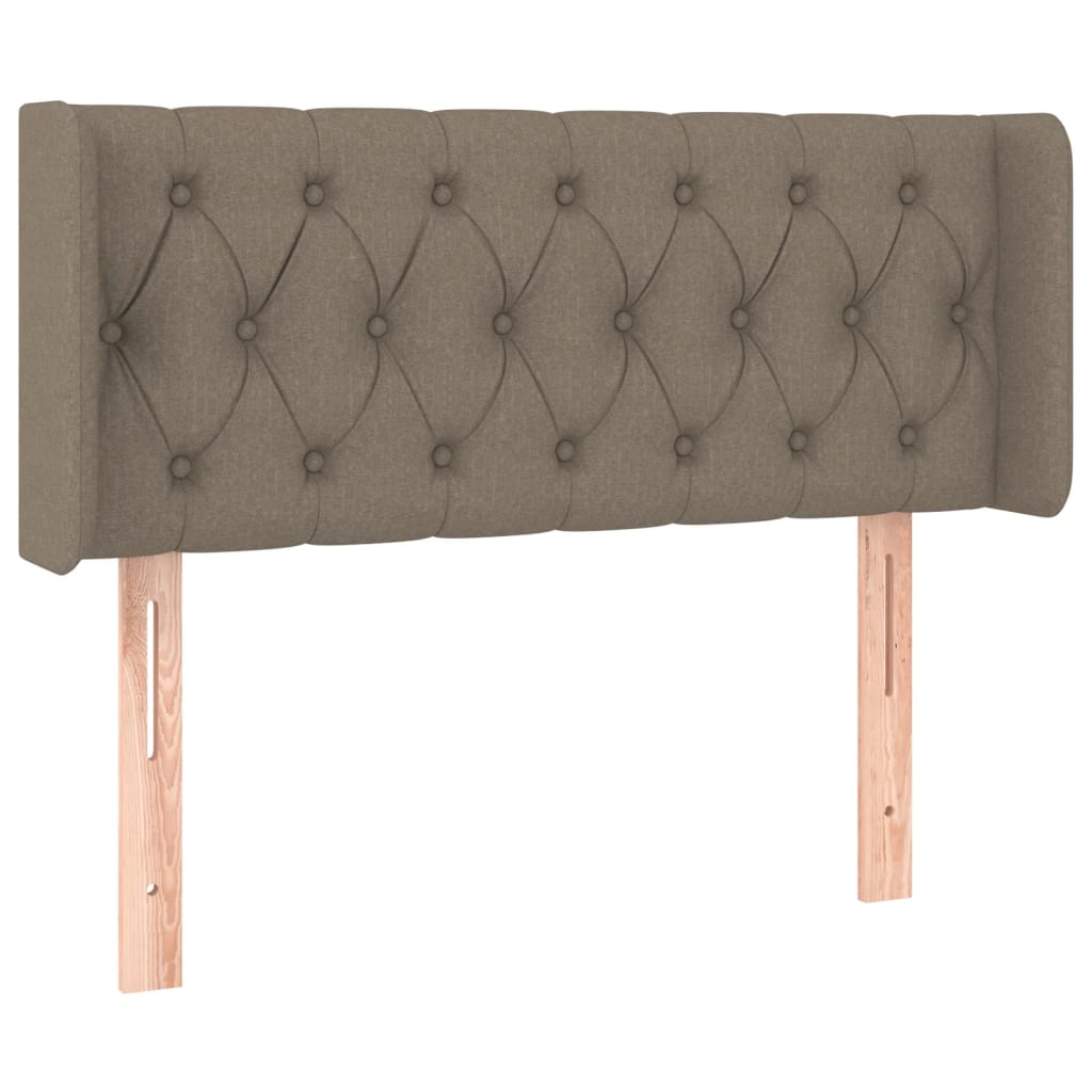 LED uzglavlje smeđesivo 103x16x78/88 cm od tkanine