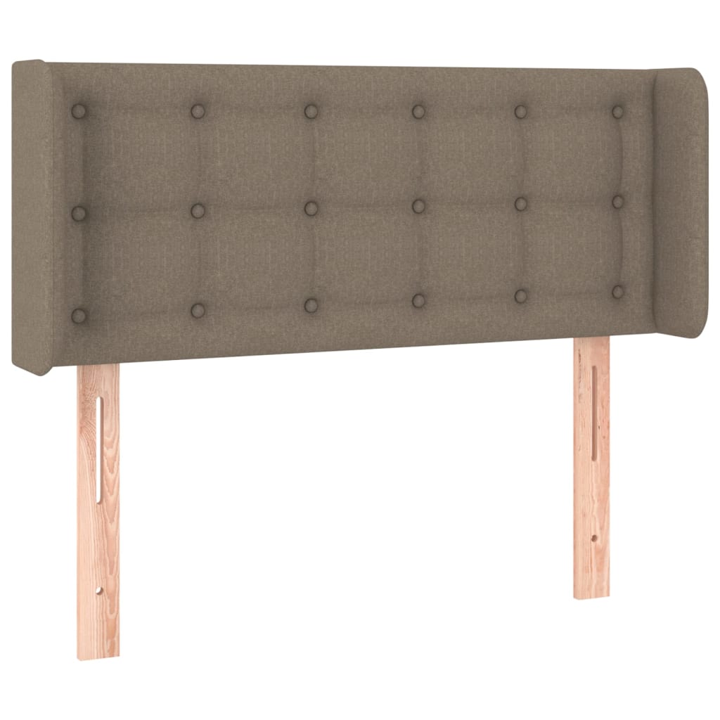 LED uzglavlje smeđesivo 83x16x78/88 cm od tkanine