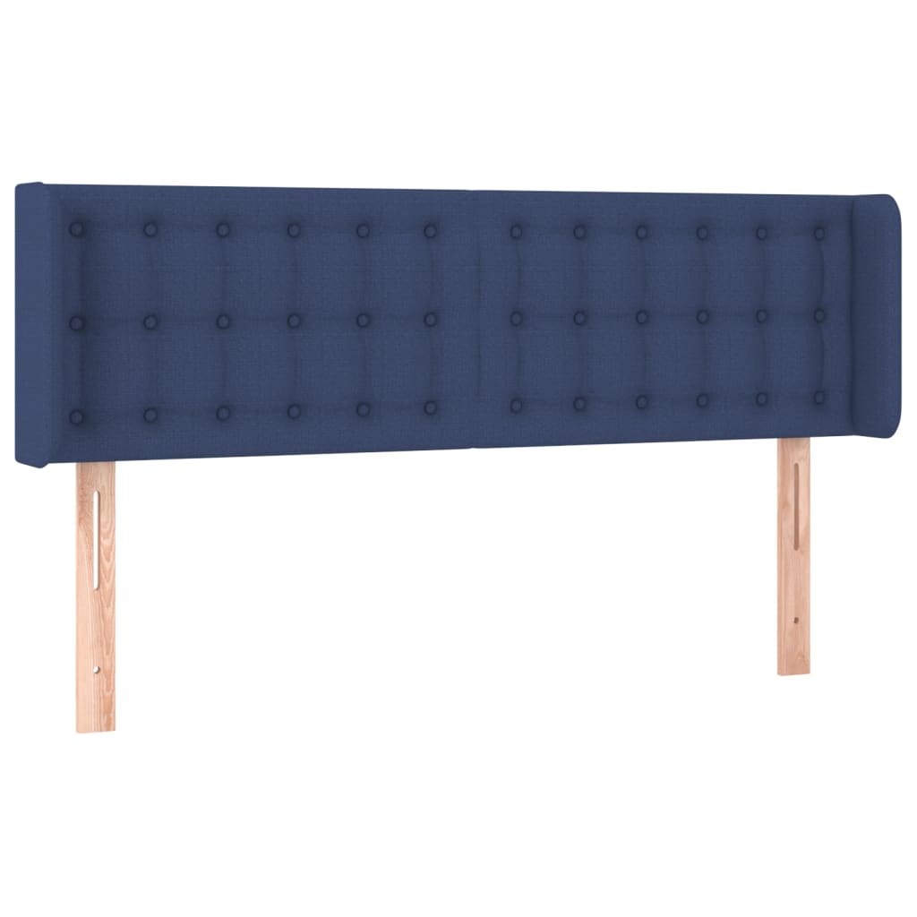 LED uzglavlje plavo 147x16x78/88 cm od tkanine