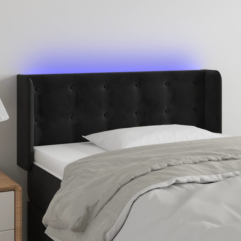 LED uzglavlje baršunasto