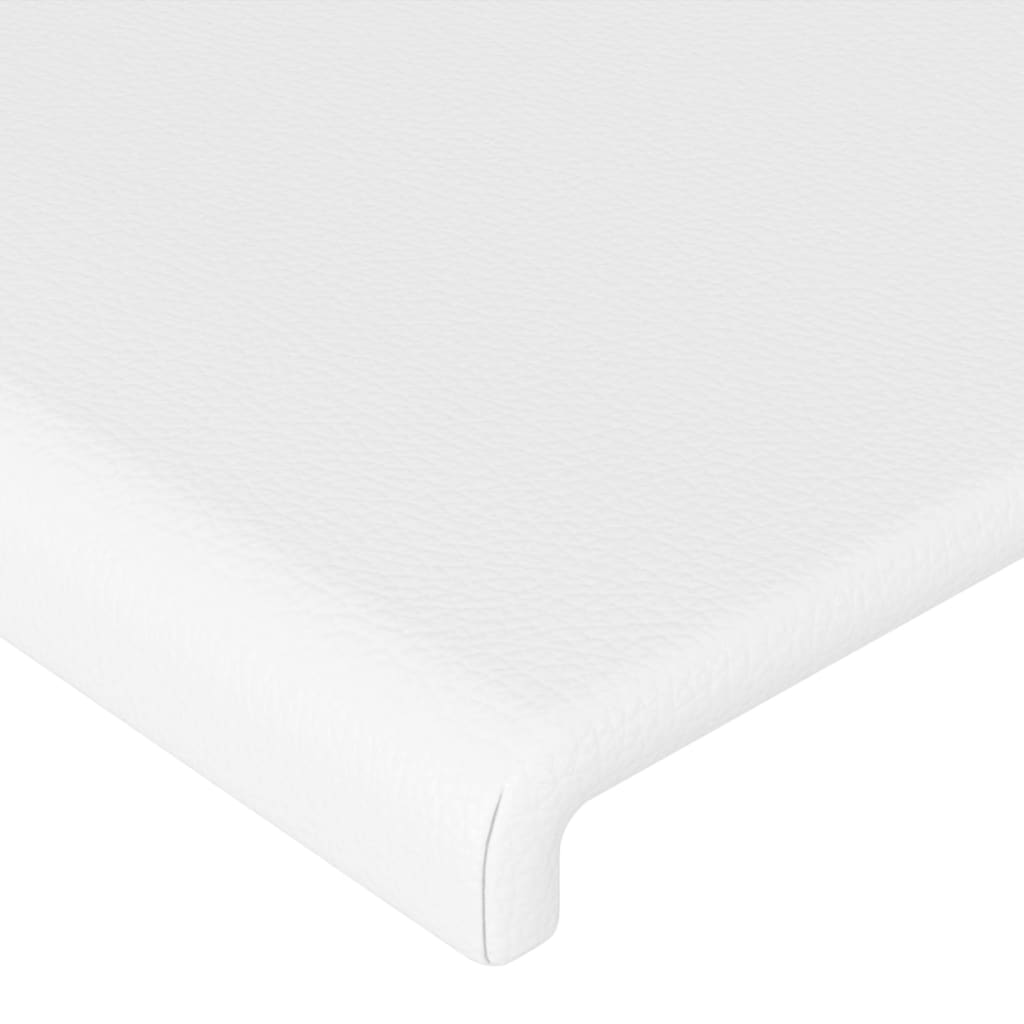 LED uzglavlje bijelo 93x16x118/128 cm od umjetne kože