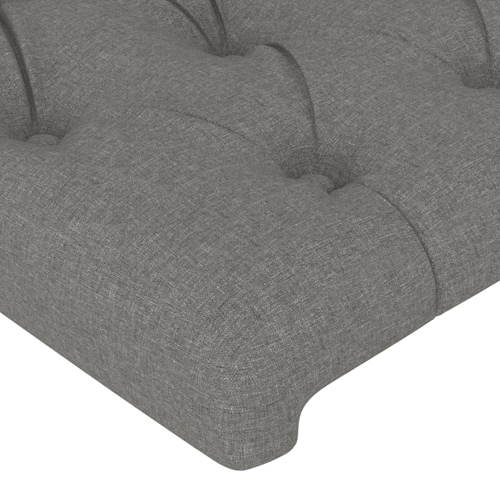 LED uzglavlje tamnosivo 103 x 16 x 118/128 cm od tkanine