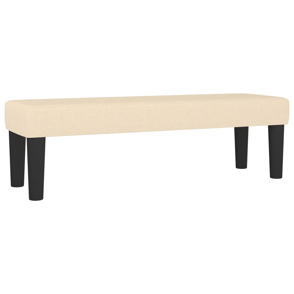 Krevet s oprugama i madracem krem 180x200 cm od tkanine