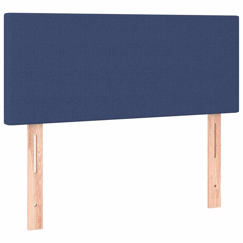 Krevet s oprugama i madracem plavi 80x200 cm od tkanine