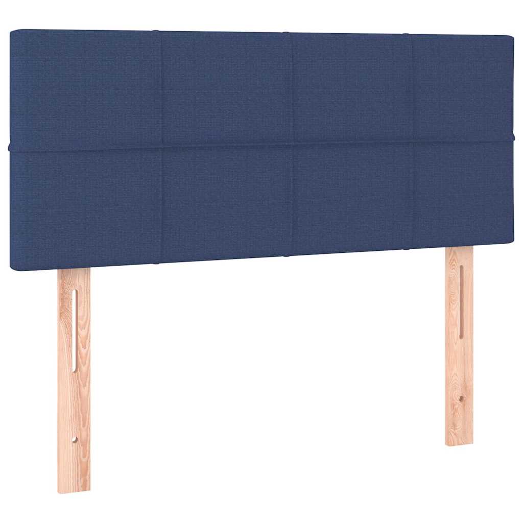 Krevet s oprugama i madracem plavi 80x200 cm od tkanine