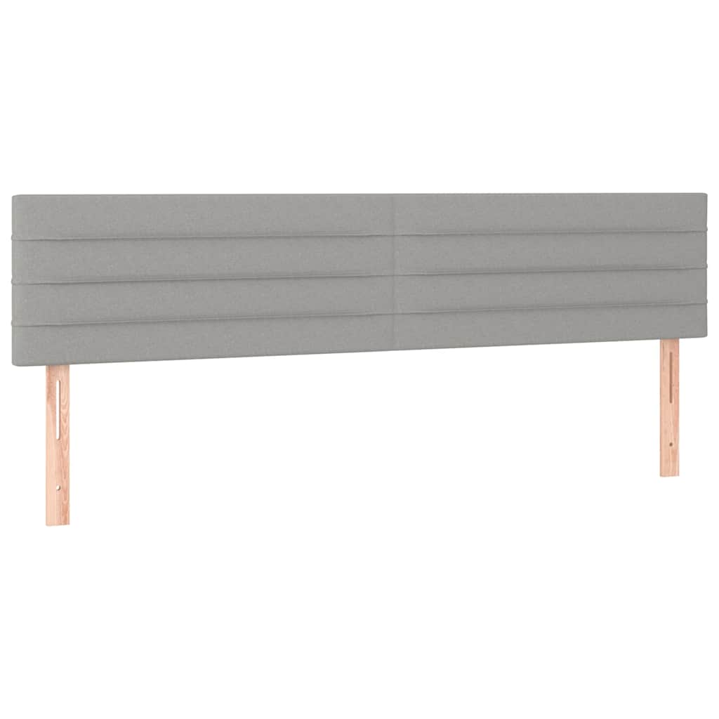 Krevet s oprugama i madracem svjetlosivi 180x200 cm od tkanine