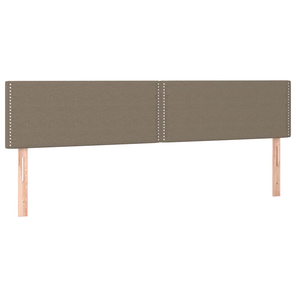 Krevet s oprugama i madracem smeđesivi 180x200 cm tkanina