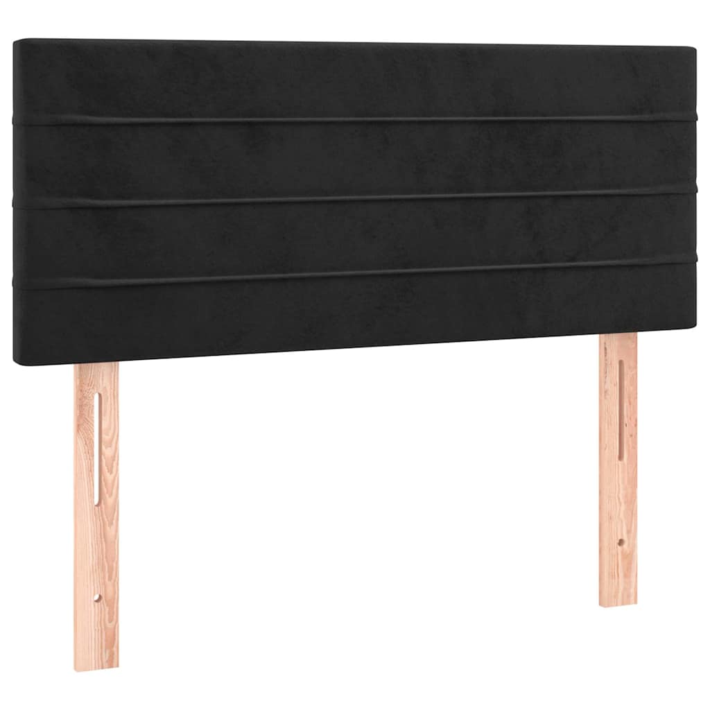 Box spring krevet s madracem crni 80 x 200 cm baršunasti
