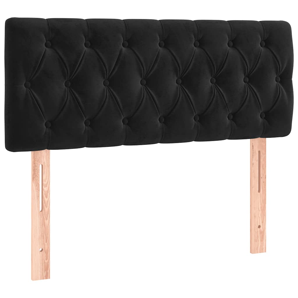 Box spring krevet s madracem crni 90x190 cm baršunasti