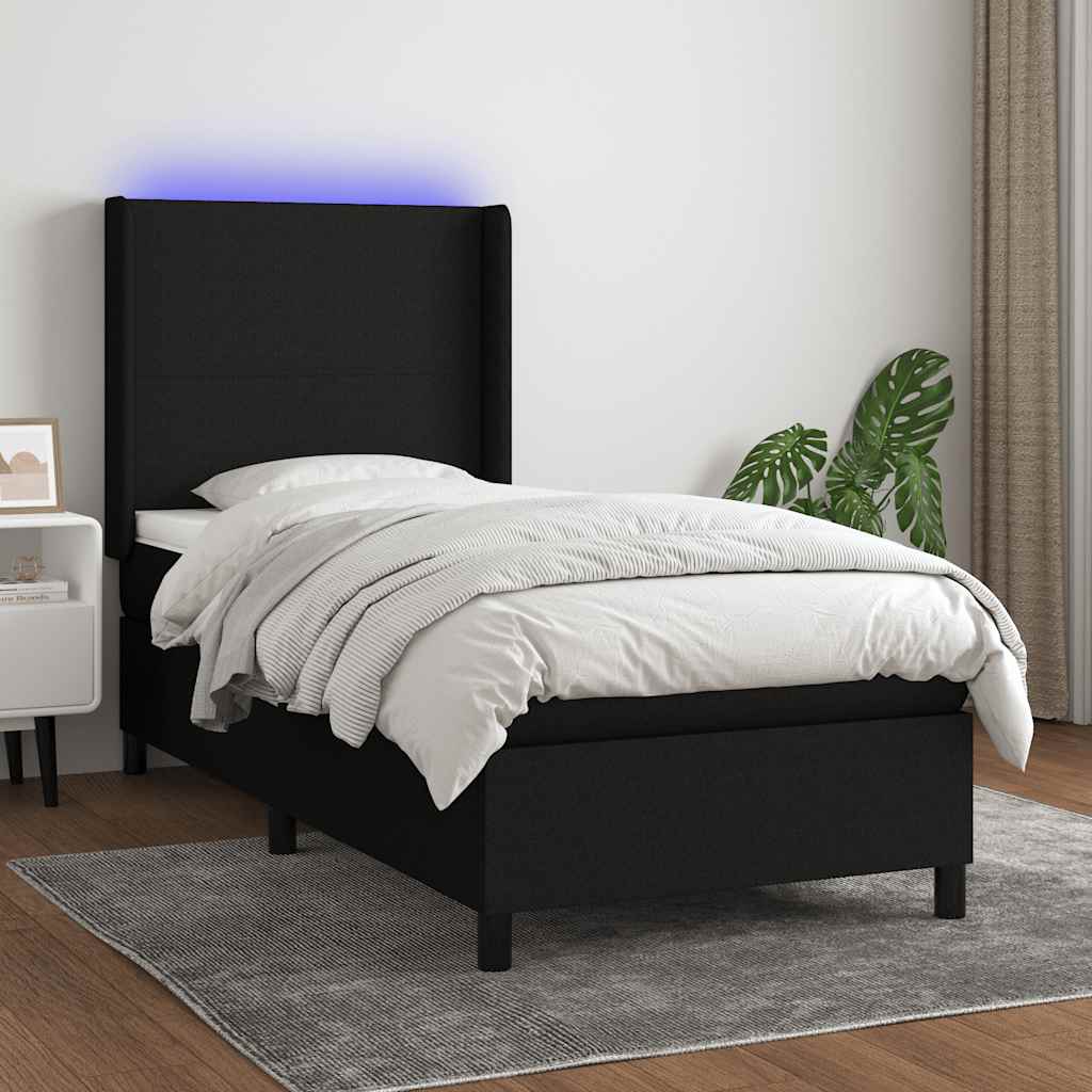 LED Box Spring Krevet s jastukom tkanina